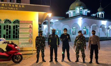 Polres Sibolga Gelar Blue Light Patrol dan Pam Sholat Taraweh di masjid masjid Kota Sibolga