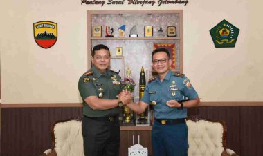 Danrem 023/KS Terima Kunjungan Kehormatan Danlanal Sibolga