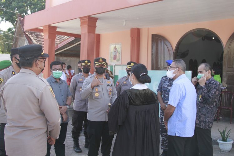 Kapolres Bersama FORKOPIMDA Sibolga Monitoring & Cek Giat Ibadah minggu Paskah 2022