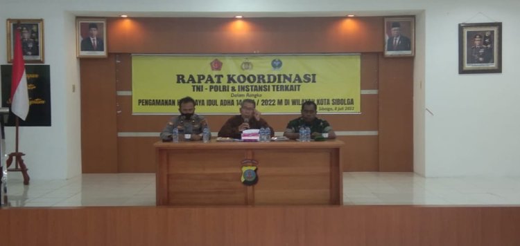 Polres Sibolga Gelar Rakor Lintas Sektoral Pengamanan Idul Adha 1443 H