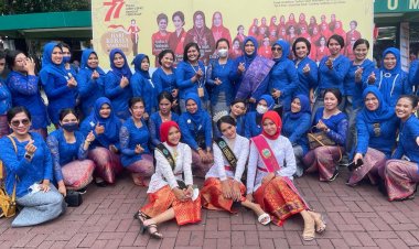 Kebaya Goes To Unesco, Polwan & Bhayangkari Sibolga Turut Meriahkan Berkebaya Nusantara 