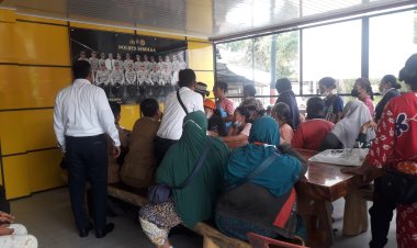 Tak Dapat Lapak, Pedagang Pasar Nauli Sibolga Datangi Kantor Polres Sibolga 