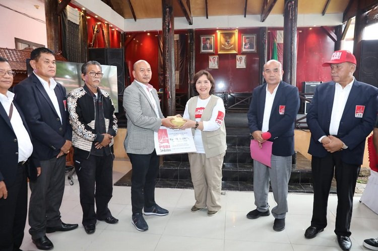 PSBI Beri Bantuan Untuk Korban Gempa Taput, Uang 100 juta